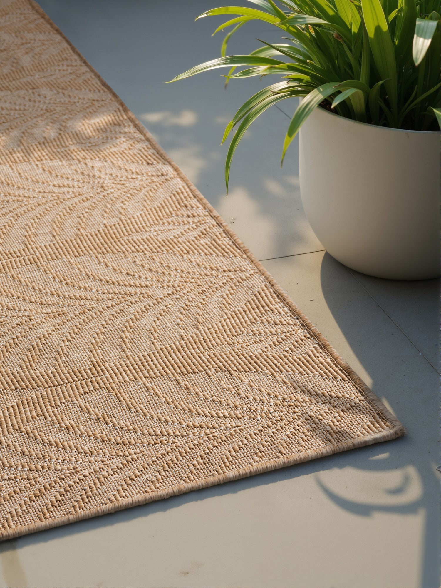 HANSE HOME DUORO - VÄNDBAR UTOMHUSMATTA, JUTE-VIT 106247
