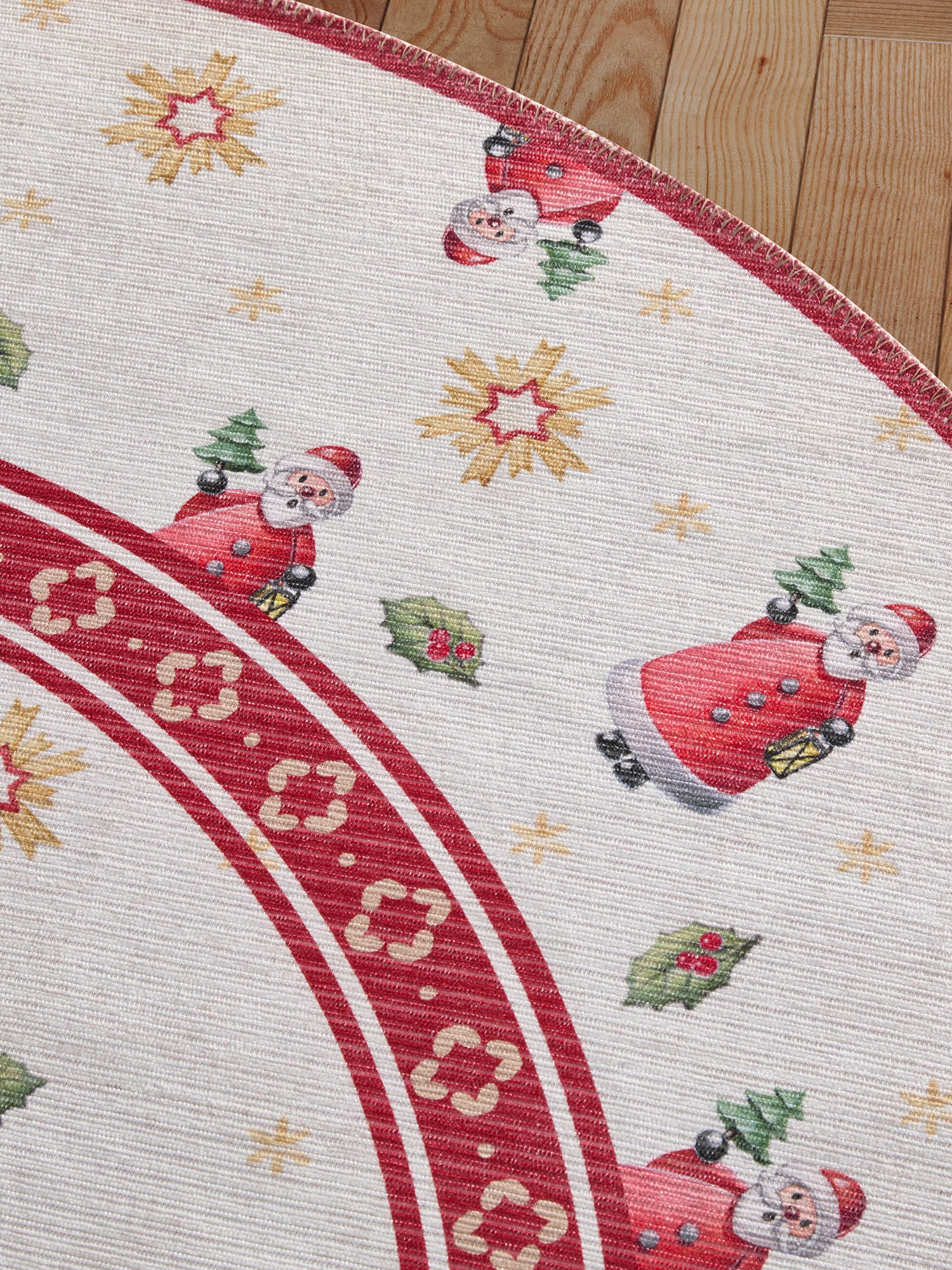 VILLEROY &amp; BOCH TOY'S DELIGHT LIMITED EDITION JULMATTA, JULTOMMEN KRÄMRÖD