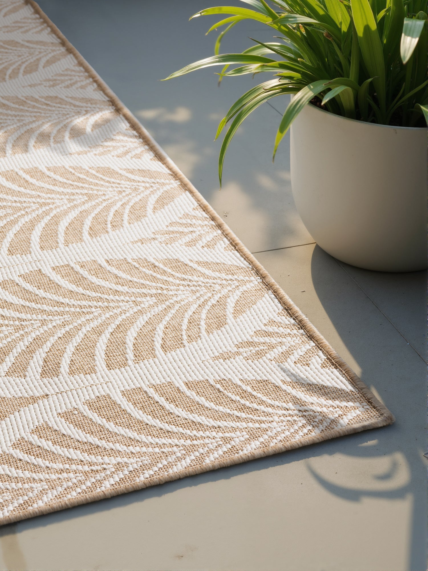 HANSE HOME DUORO - VÄNDBAR UTOMHUSMATTA, JUTE-VIT 106247