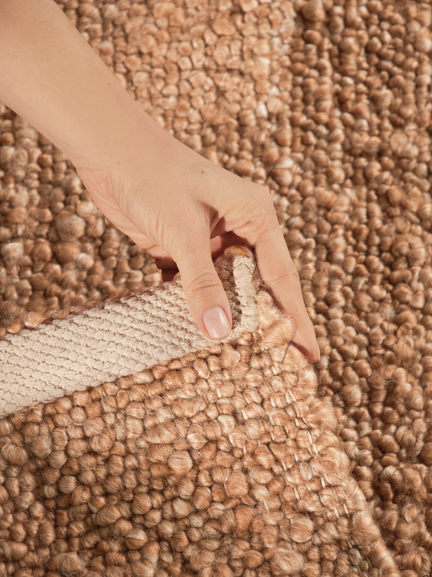 TED BAKER NOTTING HILL MJUK BOUCLE KORTLUGGIG MATTA, PORTOBELLO BEIGE
