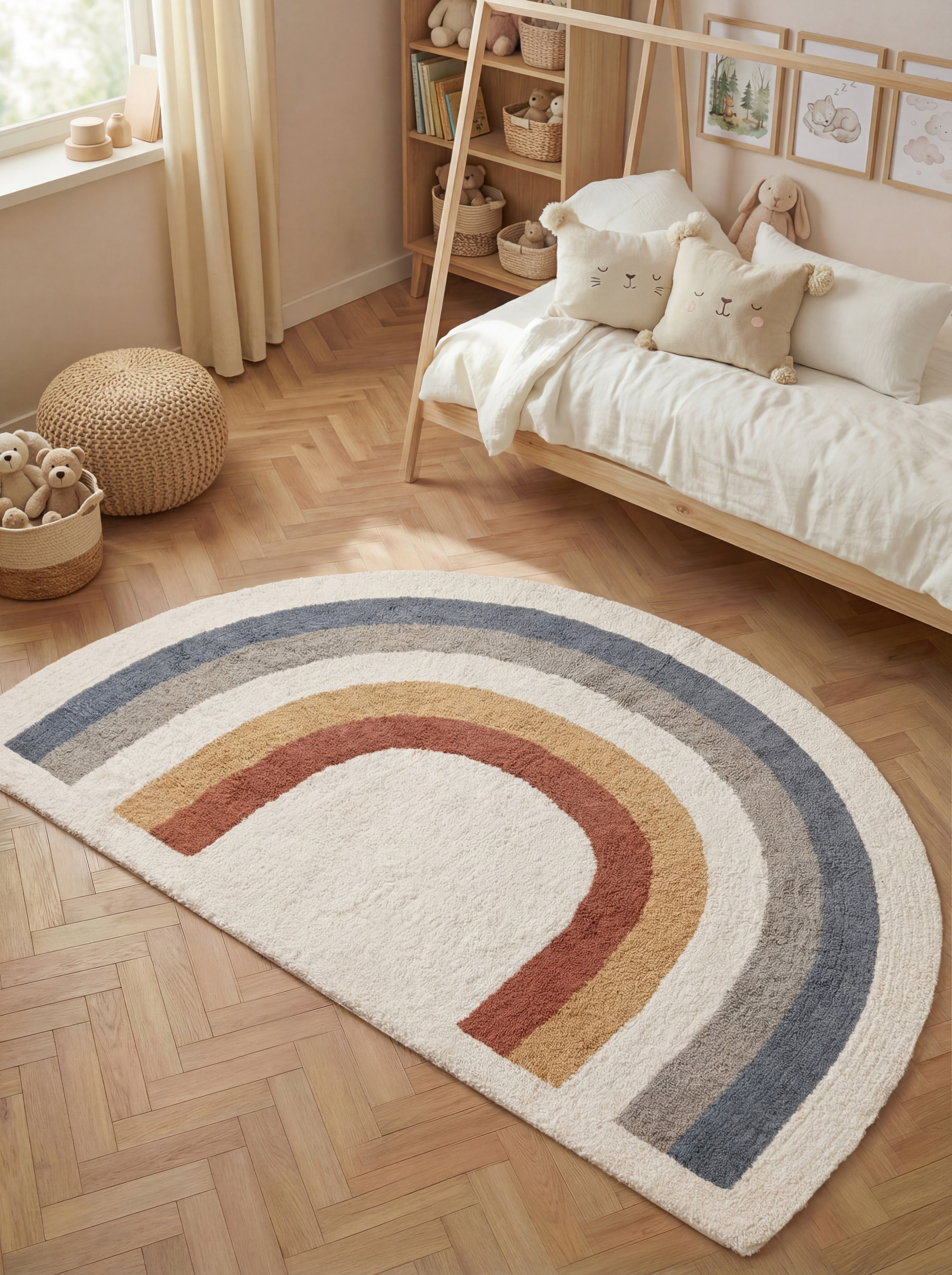SNUGGLE BØRNETÆPPE, RIVA CREME MULTI