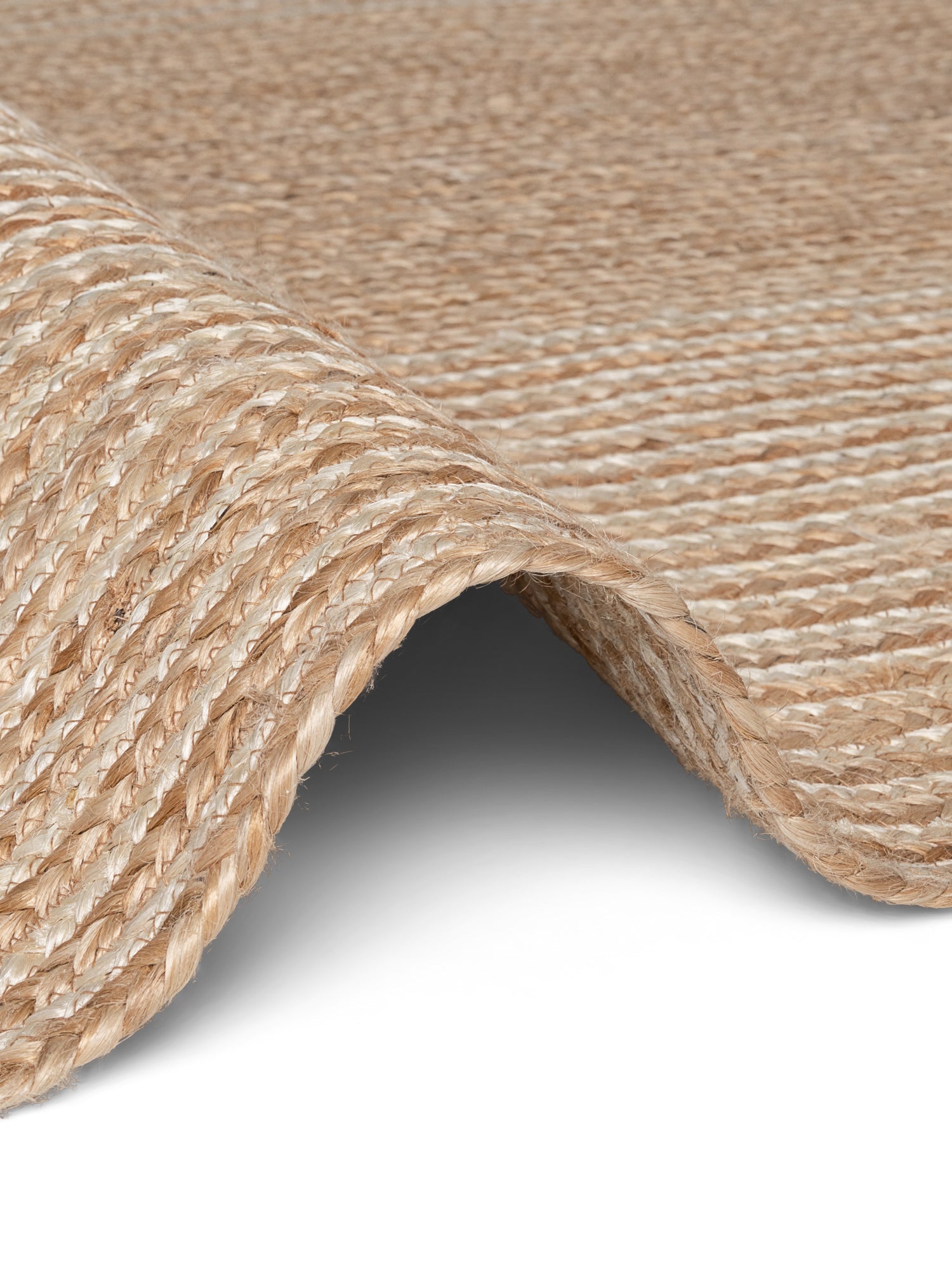 JUNO JUTE-MATTA LINE, NATUR VIT GULD