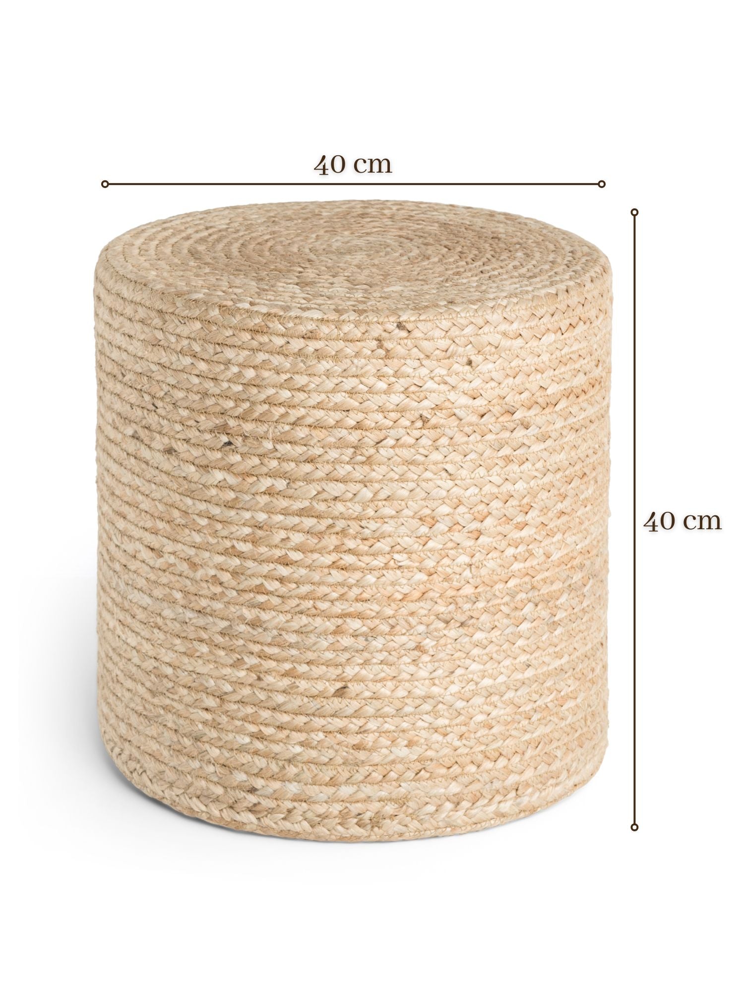 JUTZA JUTE POUF, 106234 NATURLIGT GULD