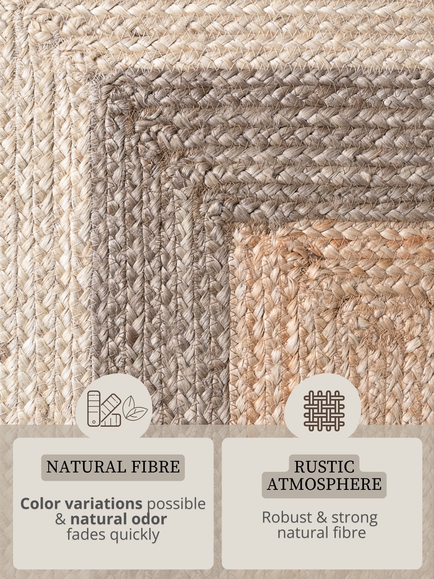 JUNO JUTE-MATTA FUSION, NATUR GULD MULTI