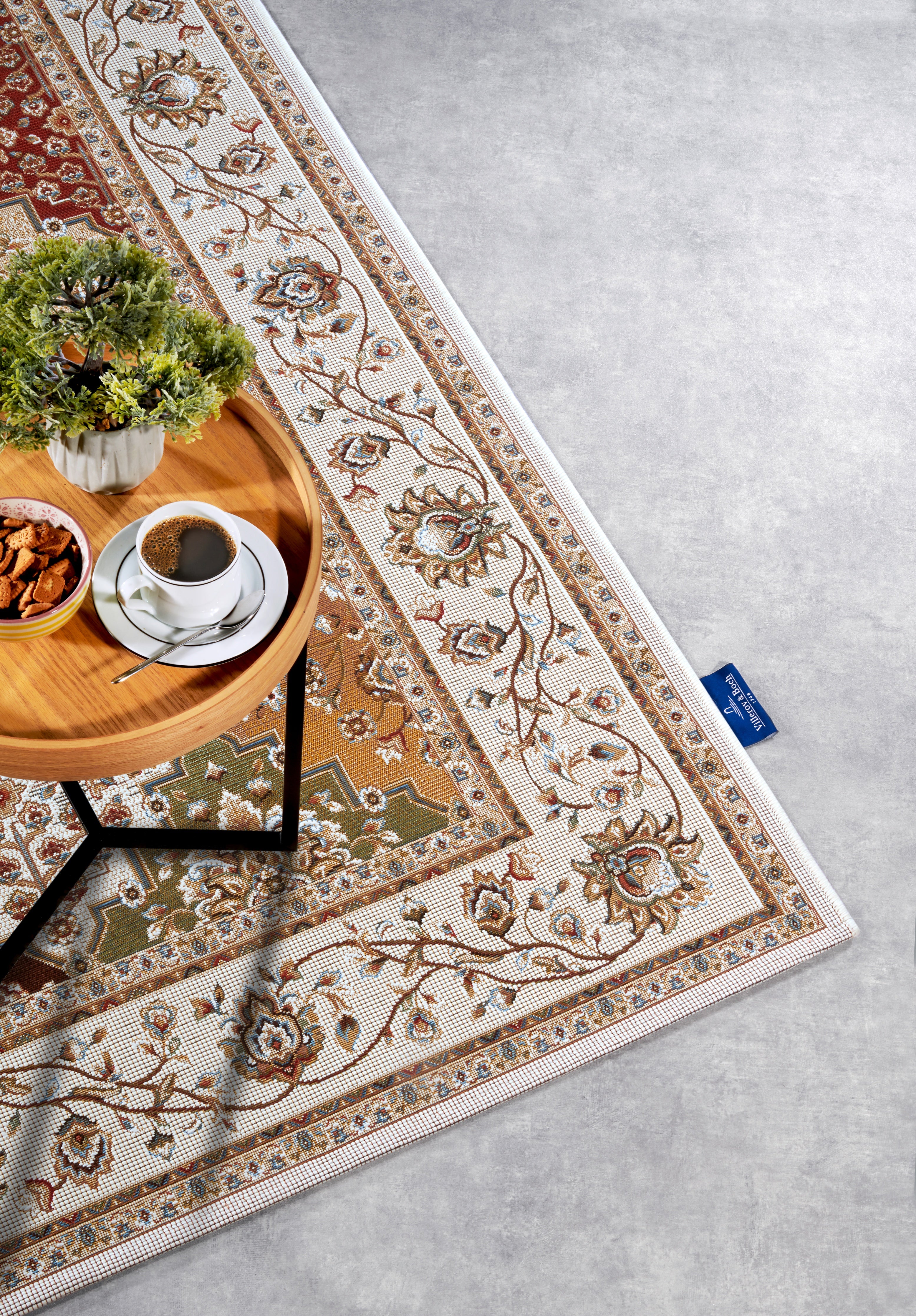 VILLEROY &amp; BOCH 106056 - INOMHUS- OCH UTOMHUSMATTA, PIERRE CREME-MULTI