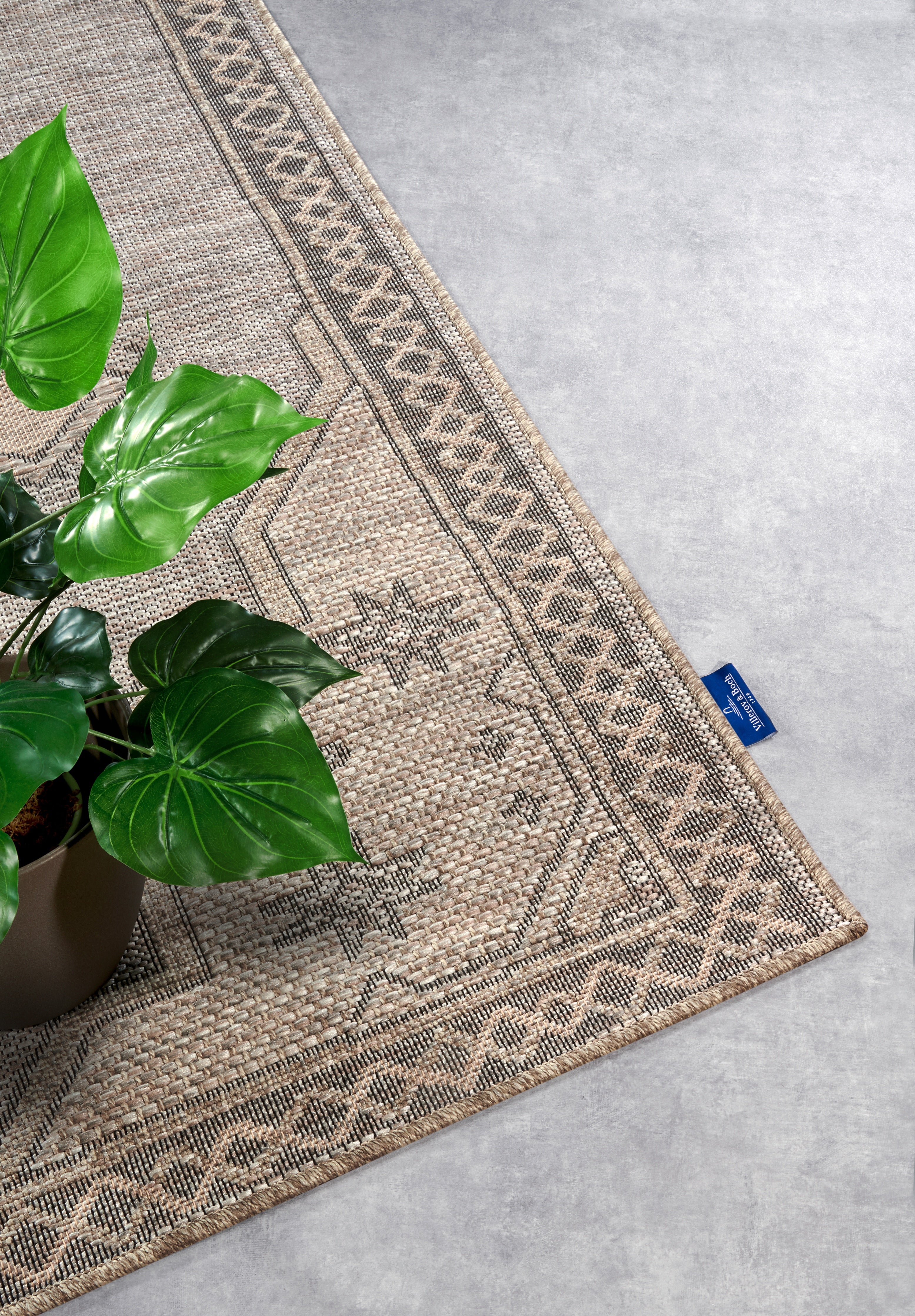 VILLEROY &amp; BOCH 106079 INOMHUS- OCH UTOMHUSMATTA ROBERT, NATURBRUN