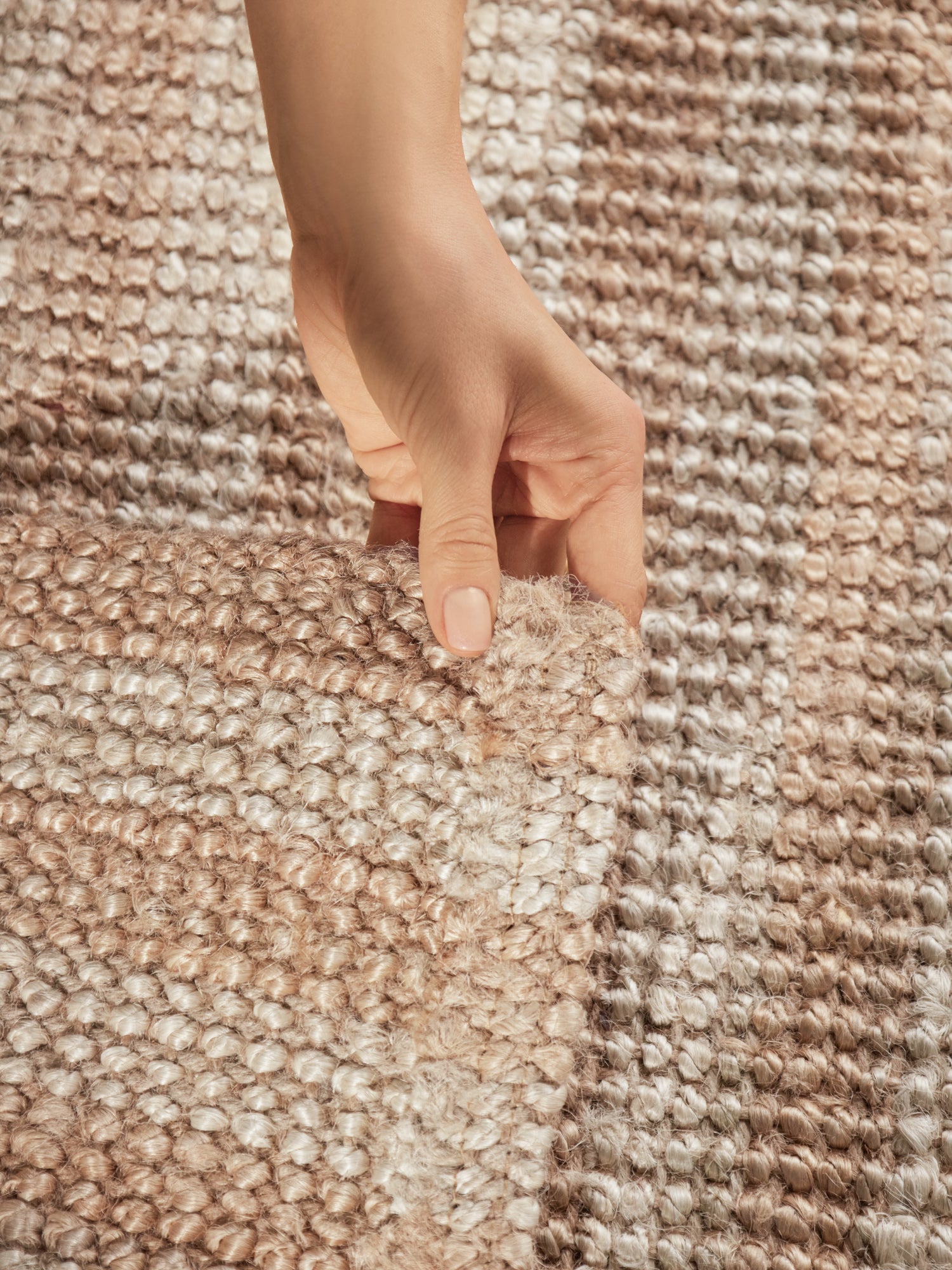 ELLE DECORATION HARVEST JUTEMATTA AMBER, NATURLIG-ELFENBEN-GULD