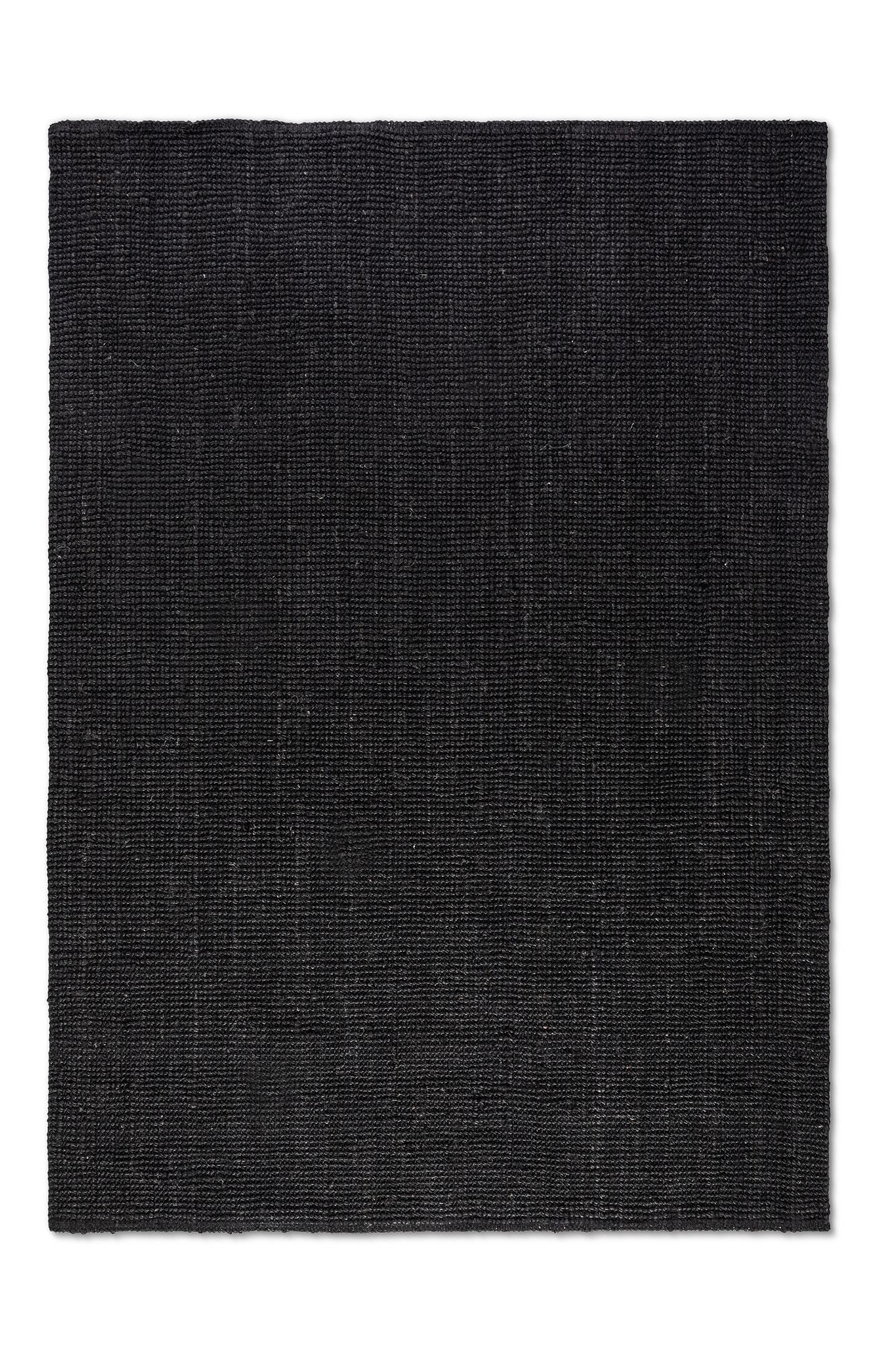 BOUCLE JUTEMATTA, MÖRKSVART - 105976