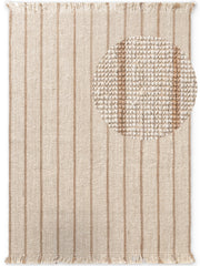 ELLE DECORATION HARVEST JUTEMATTA SIERRA, NATURLIG-ELFENBEN-GULD