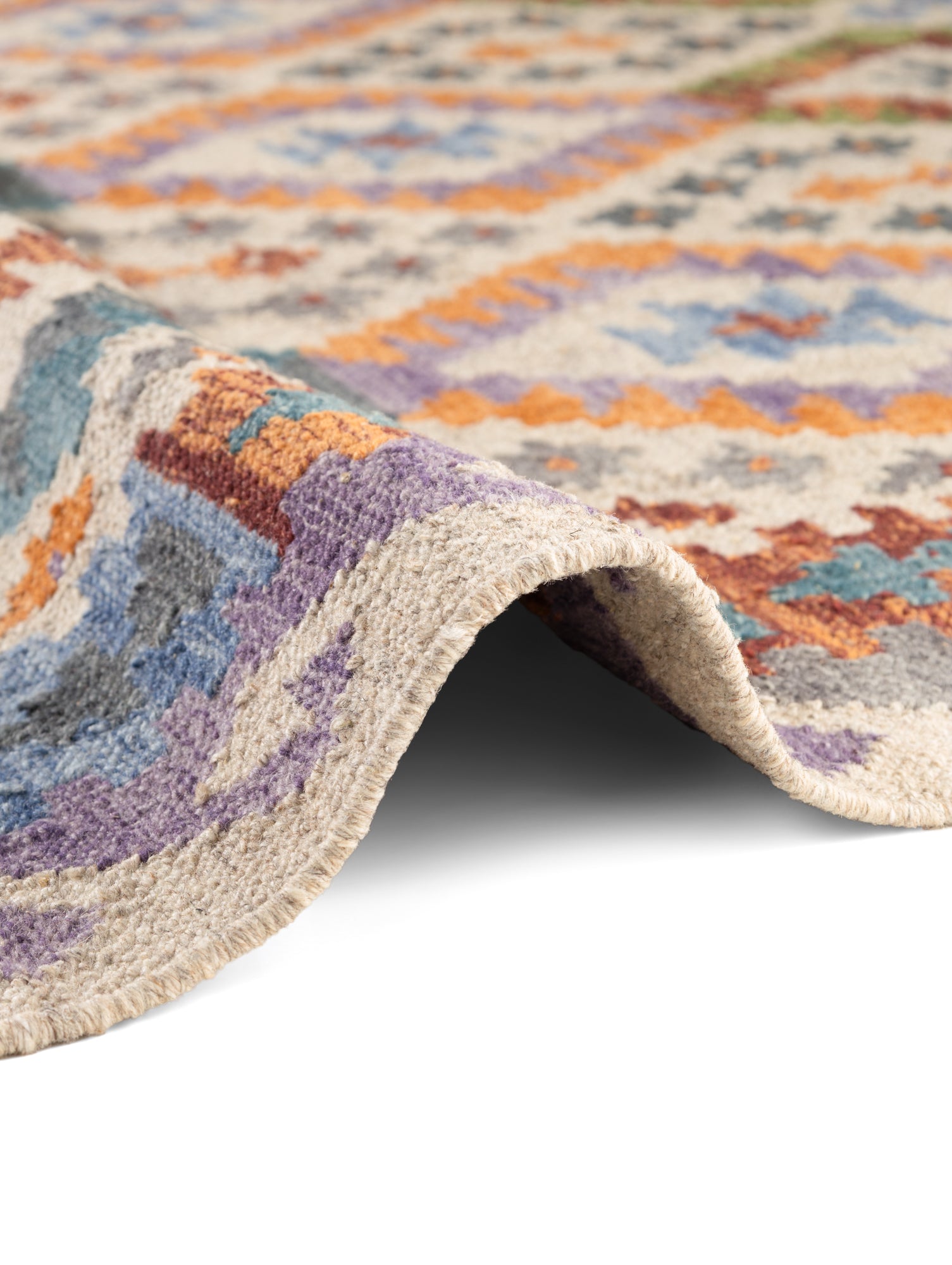 HANSE HOME KAMAL - AFGHAN KELIM MATTA, 106242 CREAM-MULTI