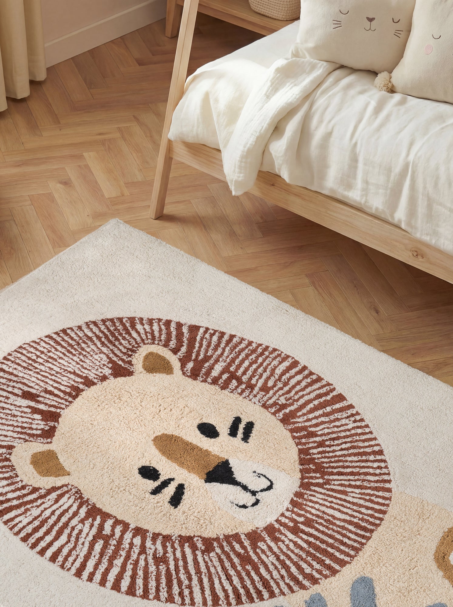 SNUGGLE BØRNETÆPPE, LEANDER CREME MULTI