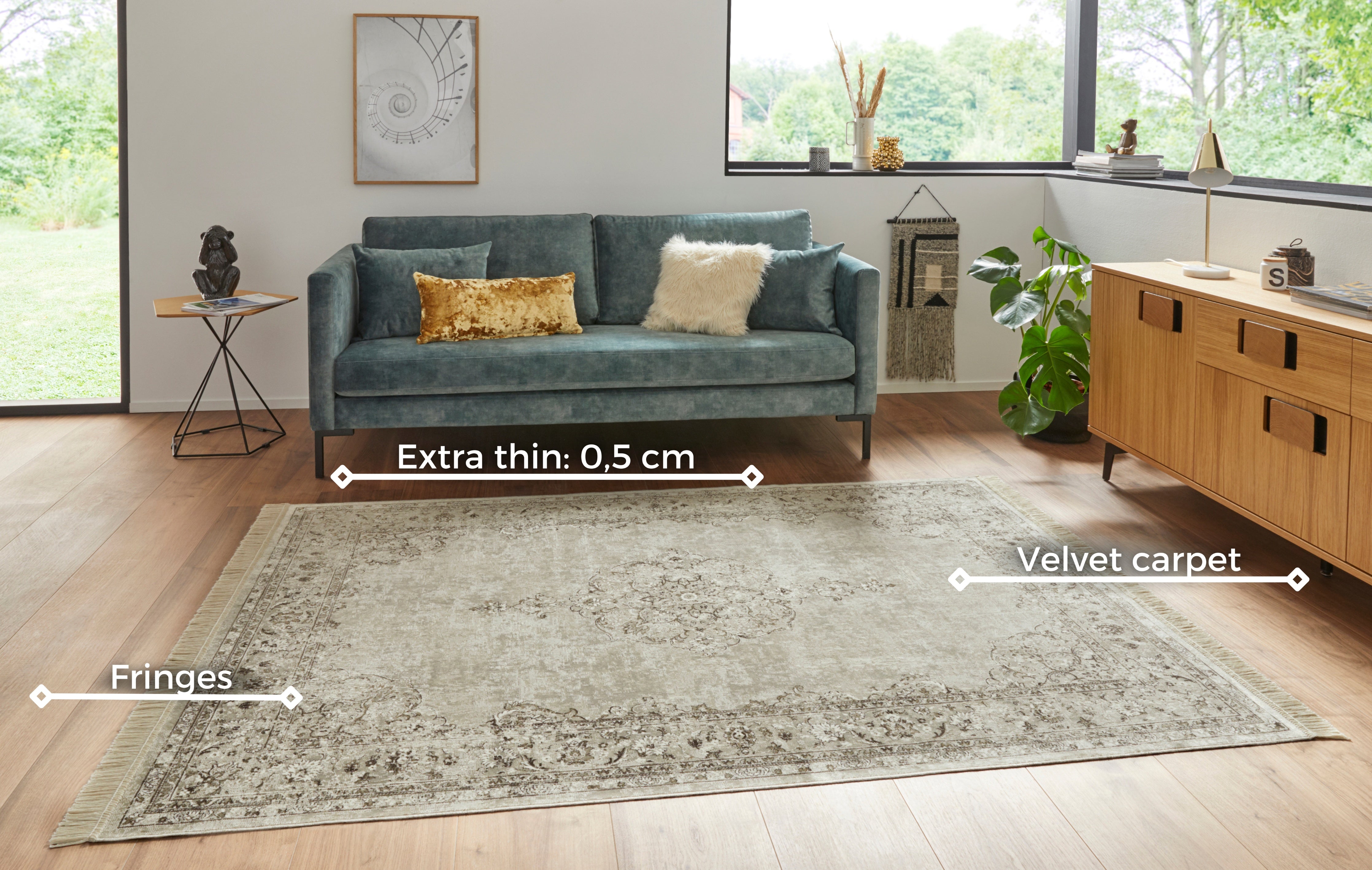 HANSE HOME NAVEH MATTA, GRÅ-KRÄMFÄRGAD 104382