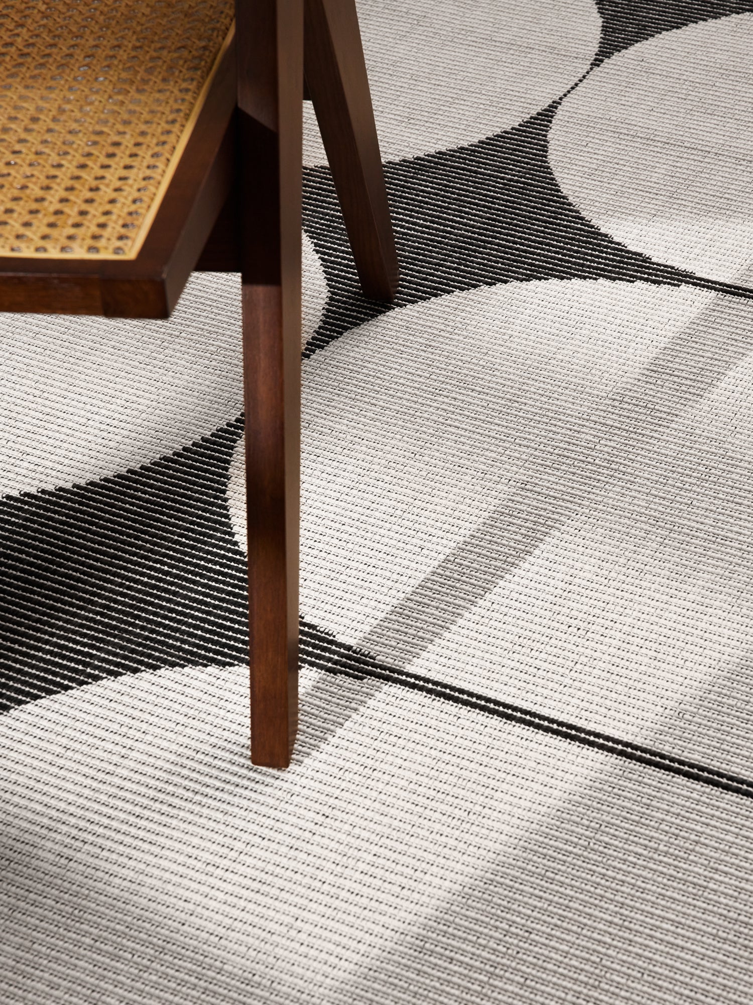 HANSE HOME DUORO - VÄNDBAR UTOMHUSMATTA, SVART-VIT 106244