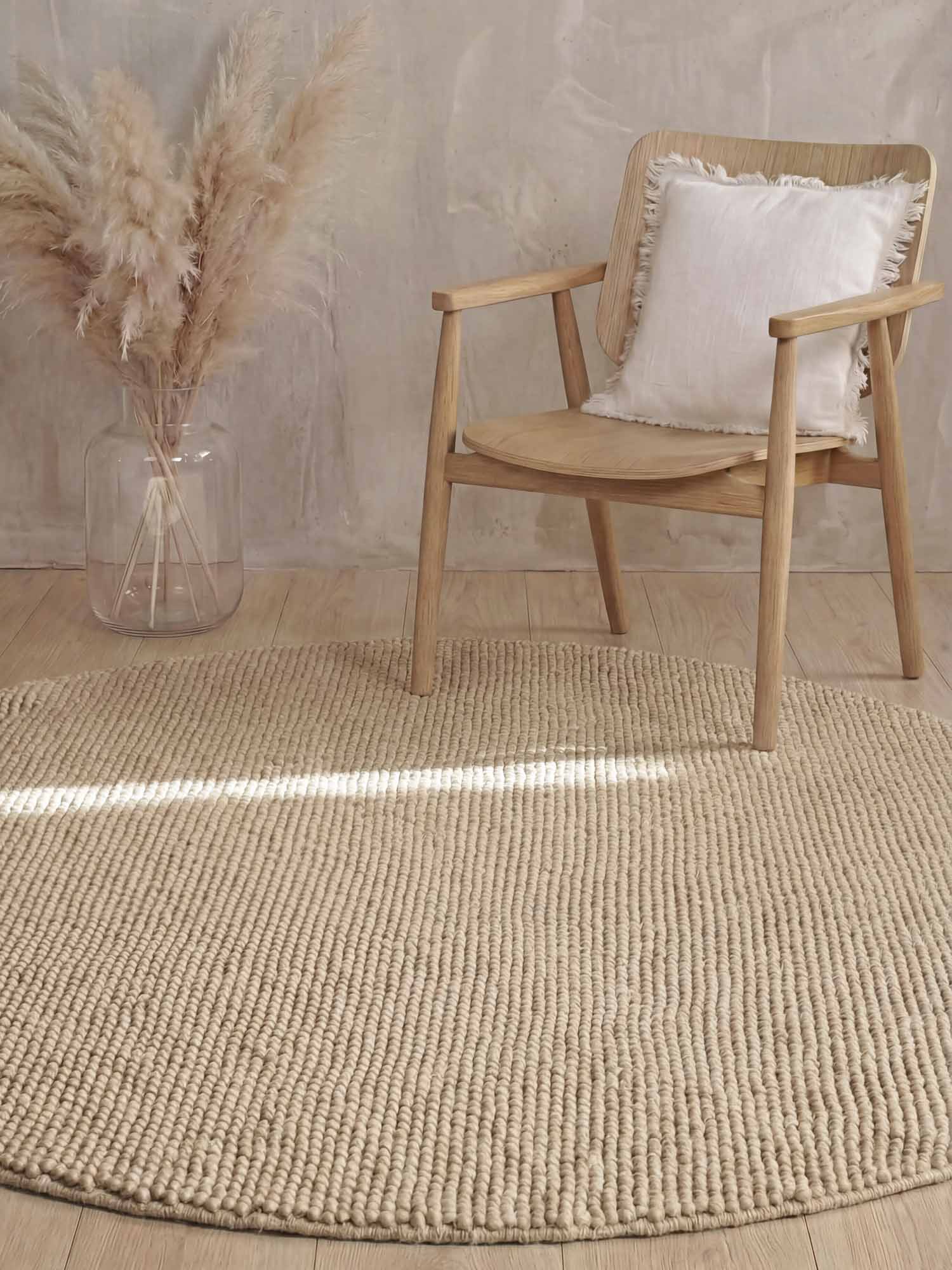TED BAKER RICHMOND ULLPLÄD DIANA, LJUS BEIGE