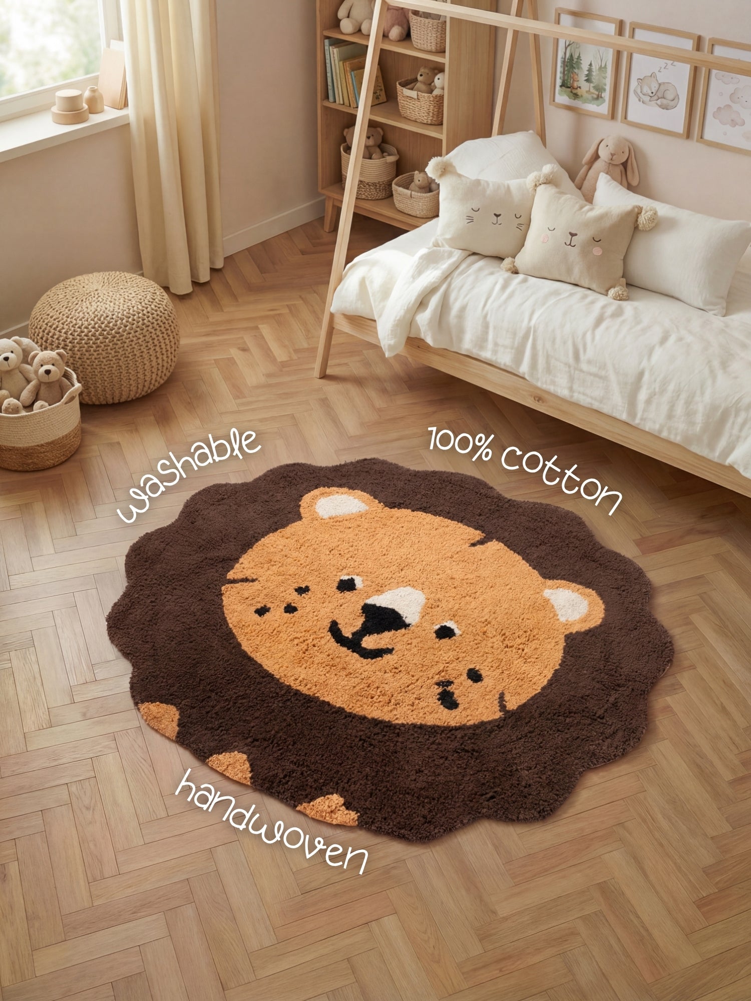 SNUGGLE BØRNETÆPPE, LEA BRUN MULTI