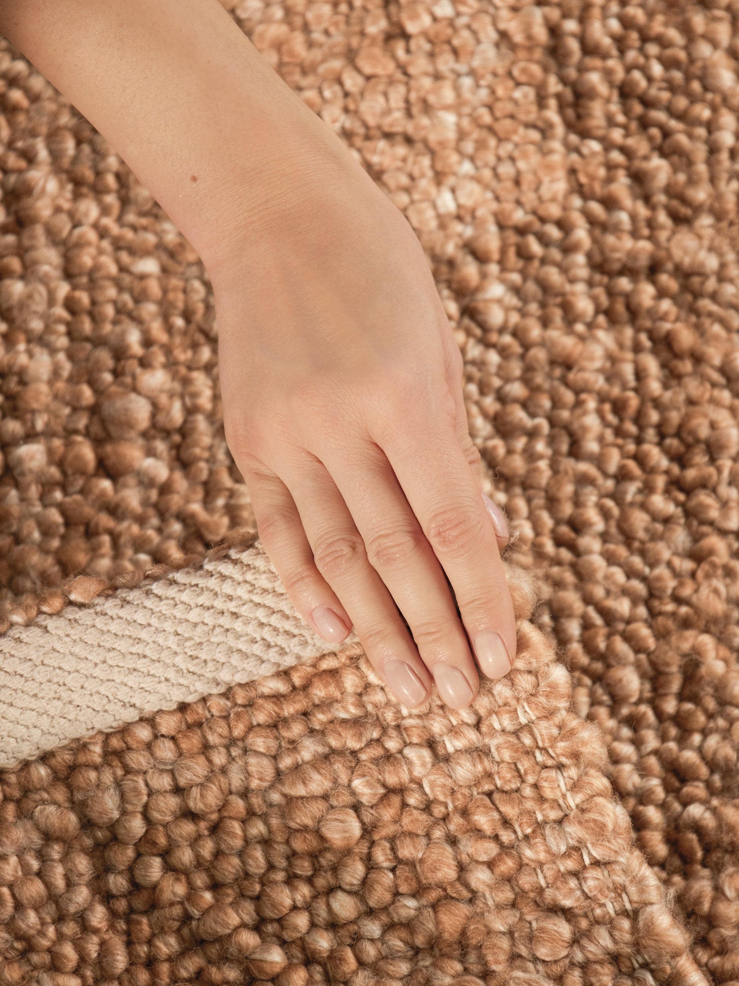 TED BAKER NOTTING HILL MJUK BOUCLE KORTLUGGIG MATTA, PORTOBELLO BEIGE