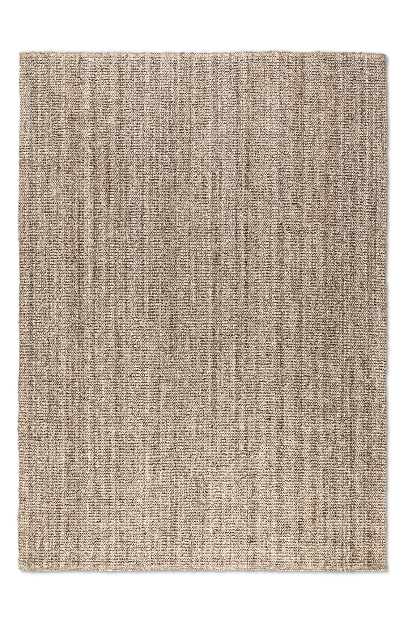 BOUCLE JUTEMATTA, GRÅBRUN - 105975