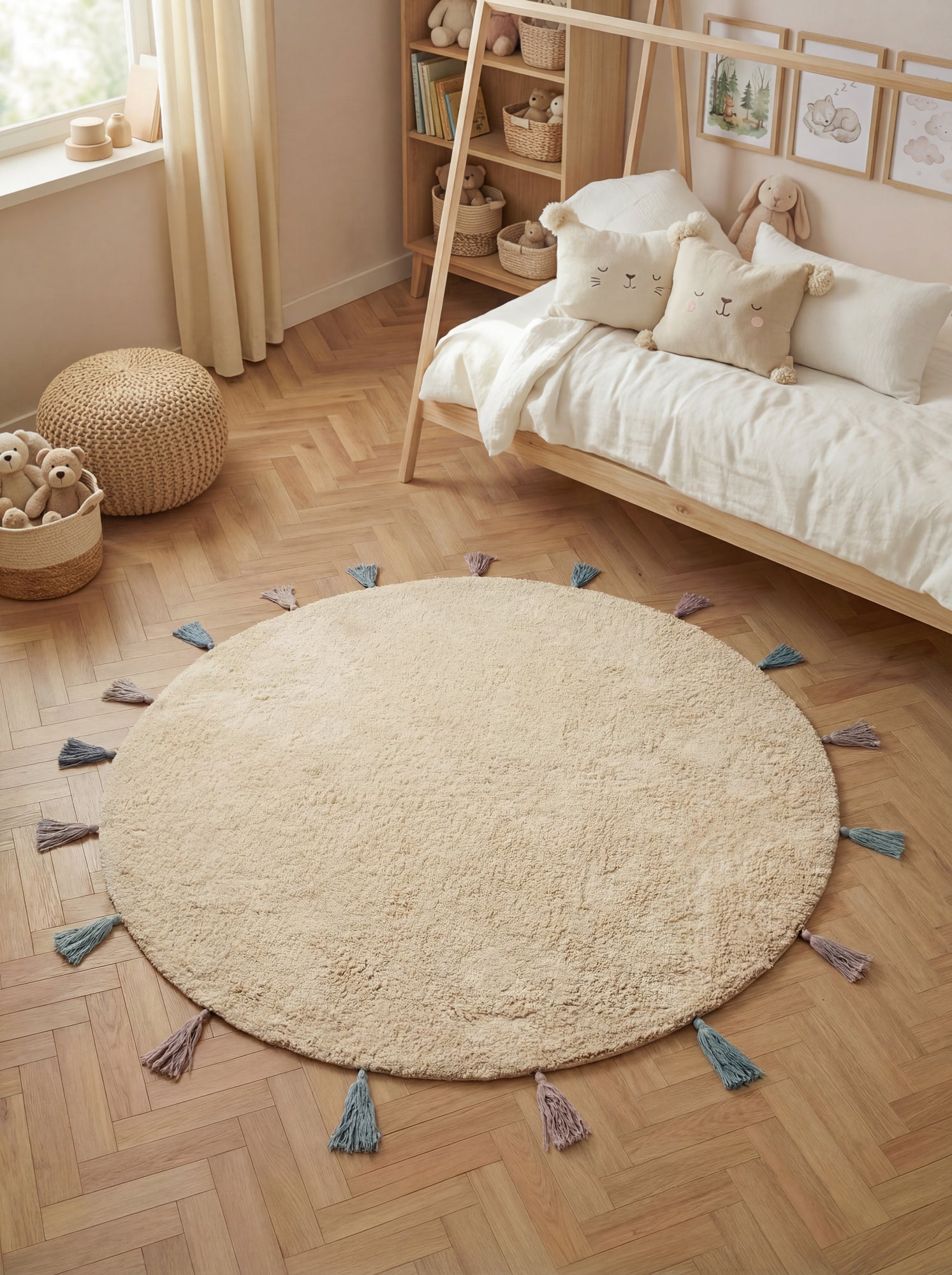 SNUGGLE BØRNETÆPPE, SUNNA CREME MULTI