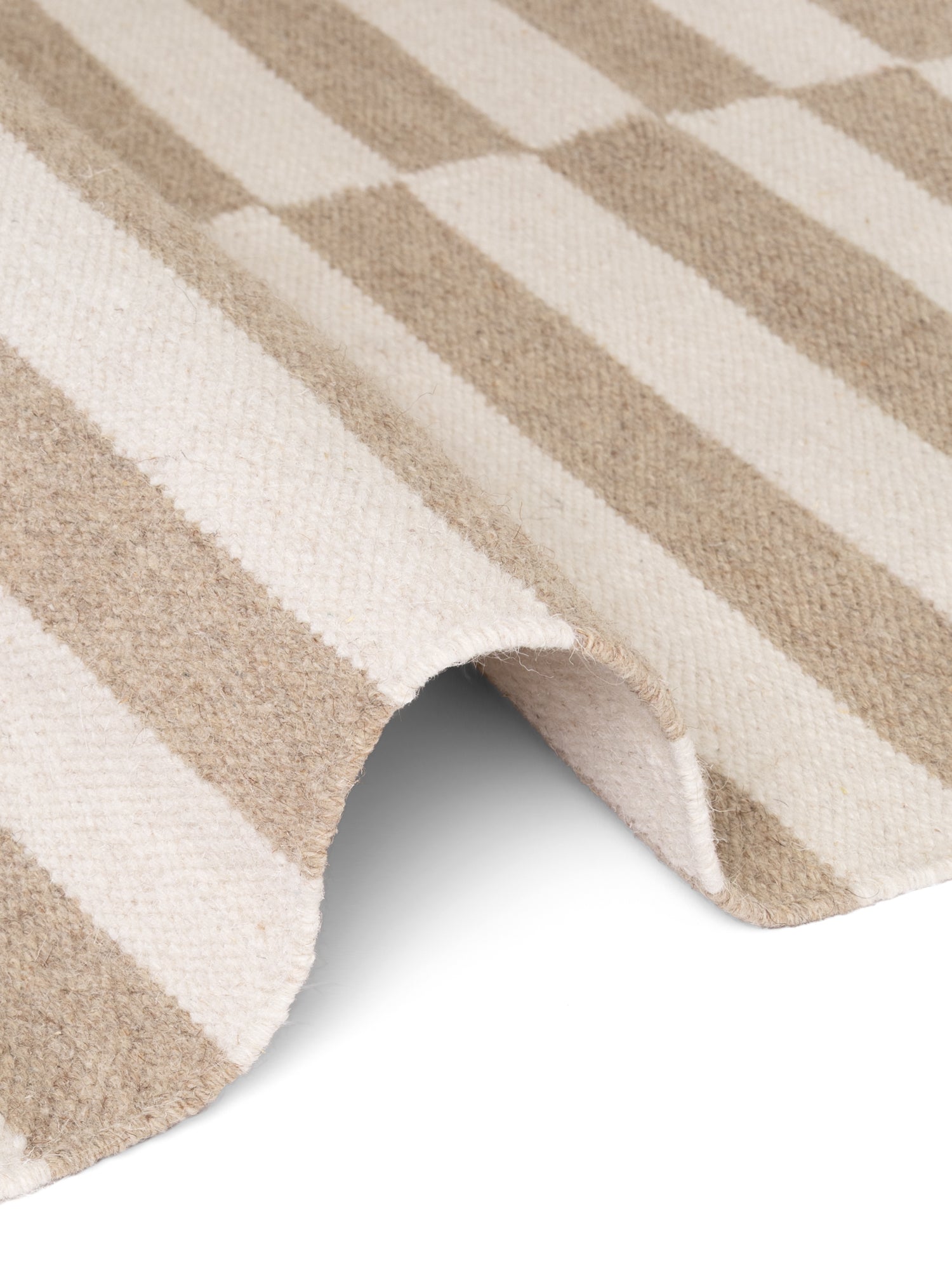 VIKA ULDTÆPPE, BEIGE-NATURHVID