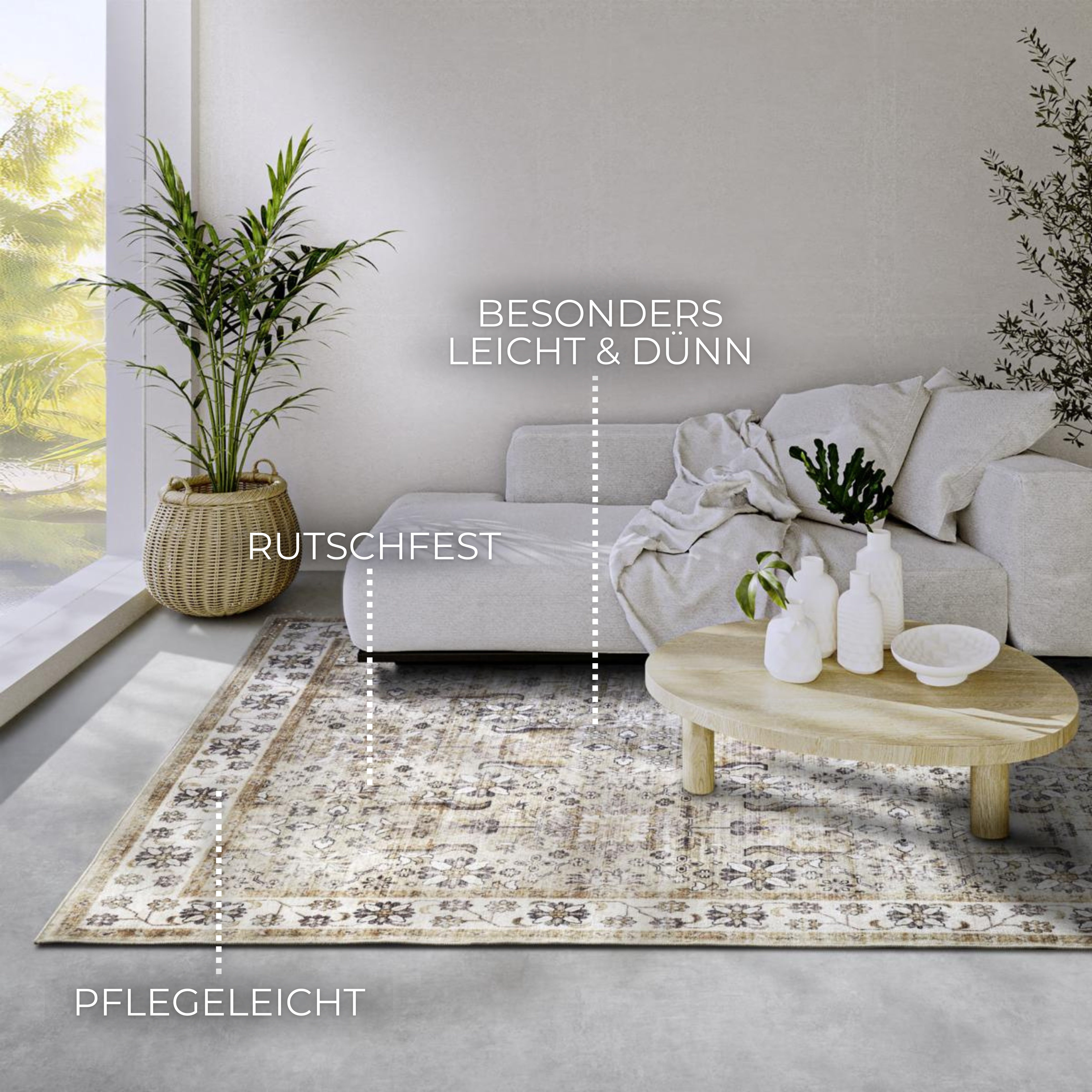 IMAGINATION CARPET CREAM GULD - 106043