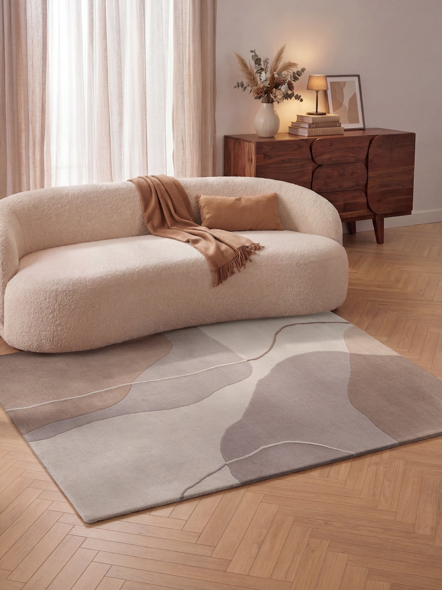 VILLEROY & BOCH 1876 ULDTÆPPE VIRELLE CREME BEIGE