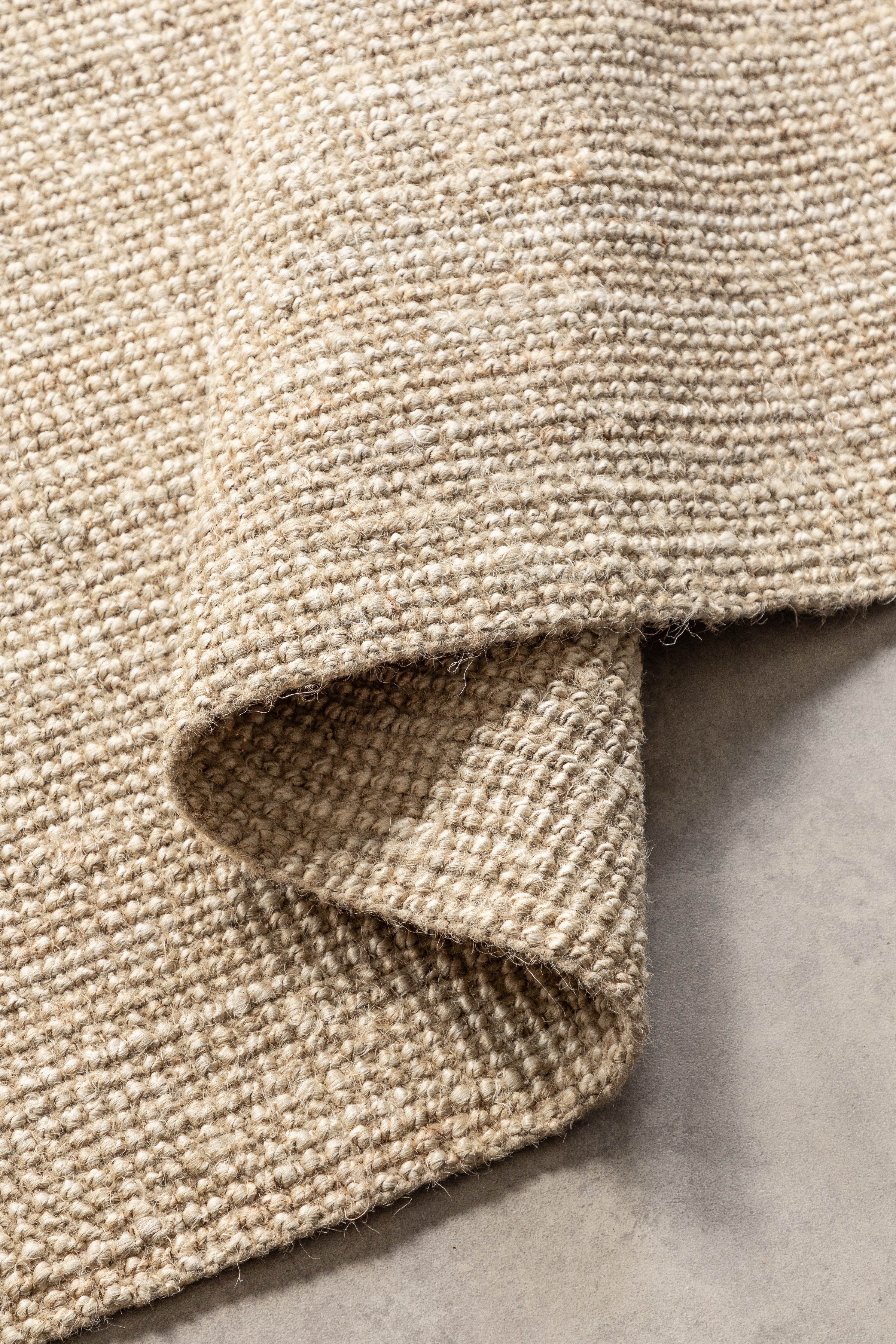BOUCLE JUTEMATTA, ELFENBENSVIT - 105973