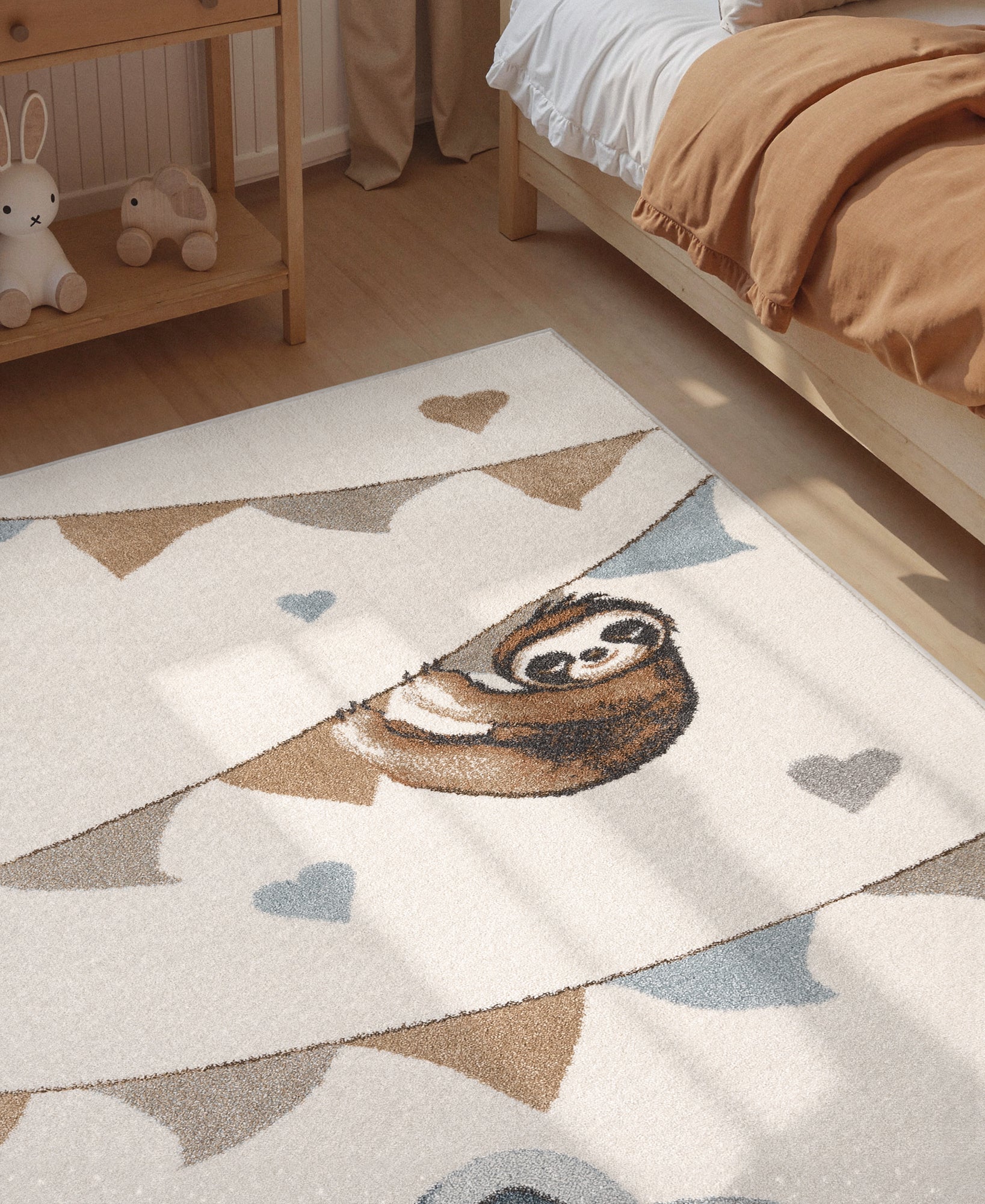 VILLEROY &amp; BOCH BOHO KIDS BARNFILT - ELEFANTREGNBÅGE, CRÈME MULTI 106305