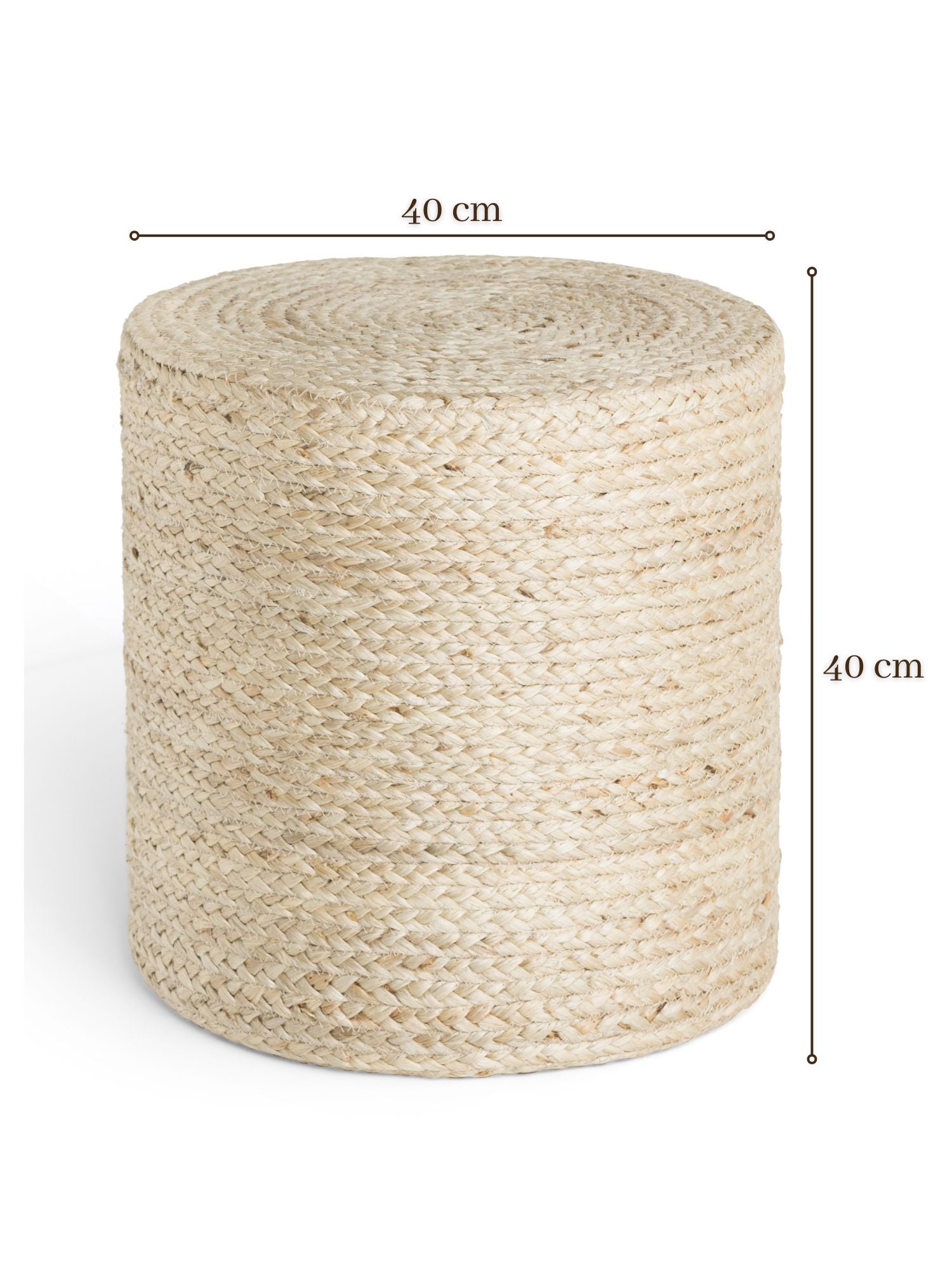 JUTZA JUTE POUF, 106236 NATURLIG Elfenben