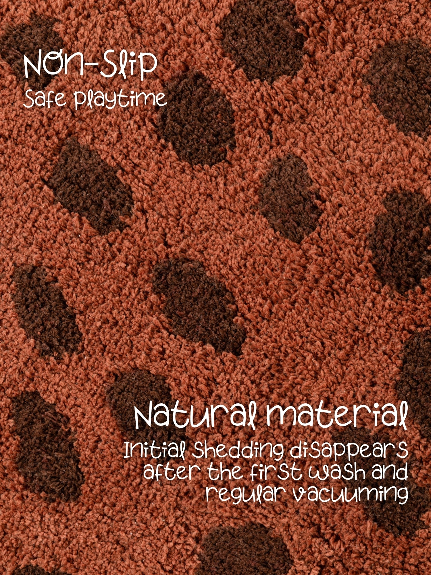 SNUGGLE BØRNETÆPPE, BERRY BRUN MULTI