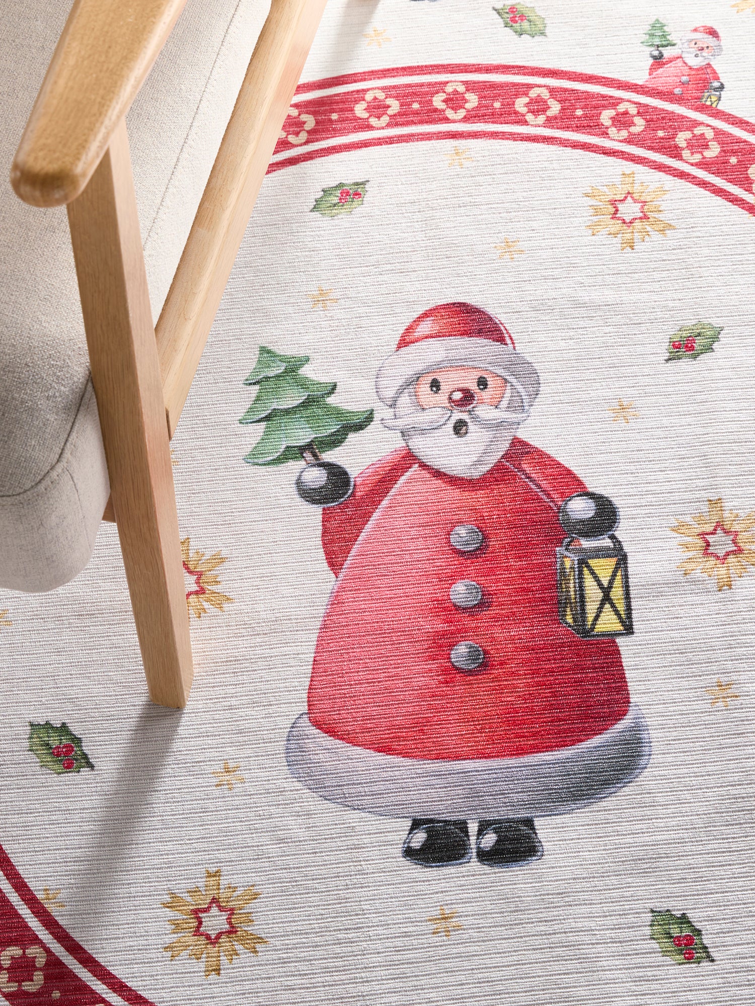 VILLEROY &amp; BOCH TOY'S DELIGHT LIMITED EDITION JULMATTA, JULTOMMEN KRÄMRÖD