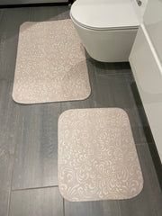 Badrumsmatta set 2 delar/set ALMINA 0961 CREAM