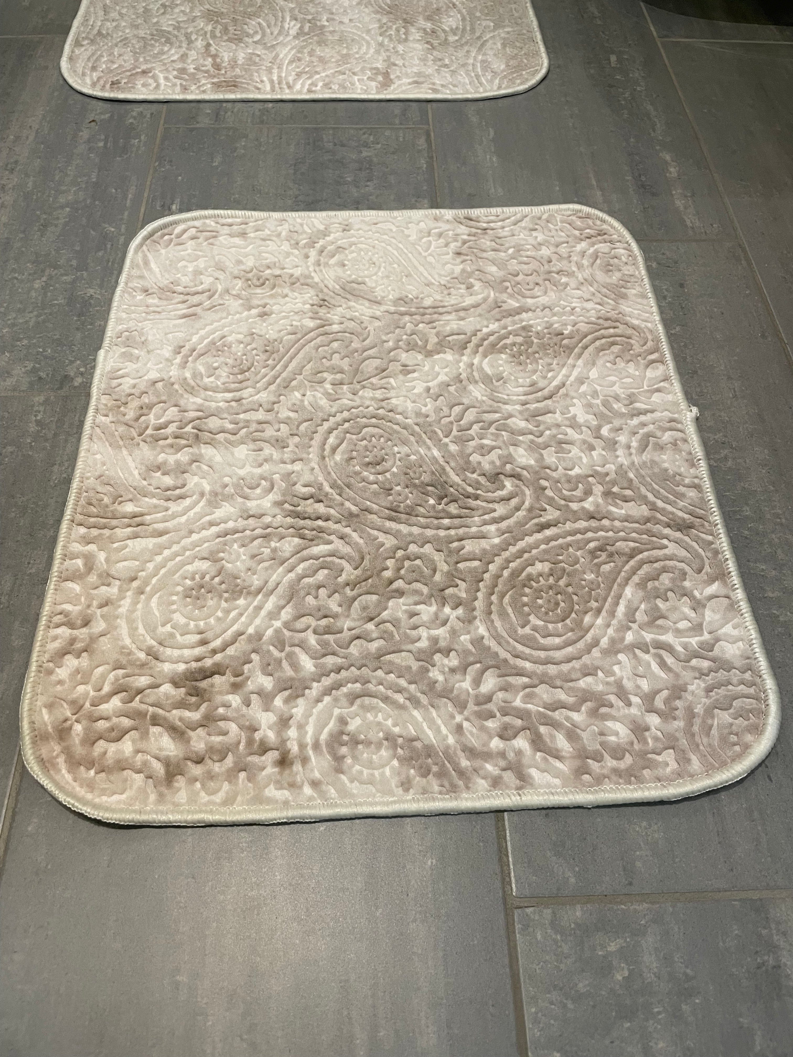Badrumsmatta set 2 delar/set DANTEEL 0978 BEIGE